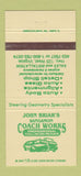 Matchbook Cover - John Briar's Coach Works West VA 30 Strike