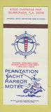 Matchbook Cover - Plantation Yacht Harbor Motel Islamorada FL 30 Strike