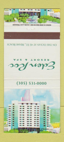 Matchbook Cover - Eden Roc Resort Miami Beach FL 30 Strike