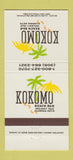 Matchbook Cover - Kokomo Beach Bar Holiday Key Florida Keys FL 30 Strike