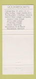 Matchbook Cover - Woodstock Inn VT 30 Strike