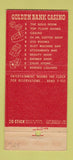 Matchbook Cover - Golden Bank Casino Reno NV girlie 30 Stick