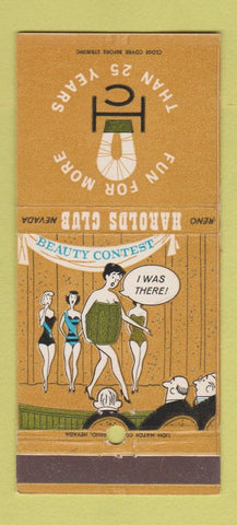 Matchbook Cover - Harolds Club Casino Reno NV girlie 30 Strike