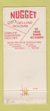 Matchbook Cover - Nuggets Casino Sparks NV casino clown girlie 30 Strike