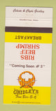 Matchbook Cover - Gridley's BBQ Memphis TN 30 Strike