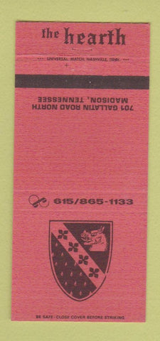 Matchbook Cover - The Hearth Madison TN 30 Strike