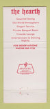 Matchbook Cover - The Hearth Madison TN 30 Strike