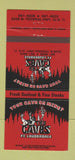 Matchbook Cover - The Caves Fort Lauderdale FL girlie caveman 30 Strike