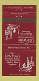 Matchbook Cover Little Venice Italian Restaurant Shelter Cove Harbour 30 Strike