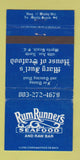 Matchbook Cover - Rum Runners Seafood North Myrtle Beach SC WEAR 30 Strike