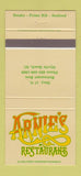 Matchbook Cover - Arnie's Restaurant Myrtle Beach SC 30 Strike