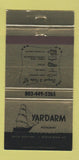 Matchbook Cover - Yardarm Restaurant Myrtle Beach SC 30 Strike