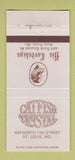 Matchbook Cover - Catfish Crystal St Louis MO 30 Strike