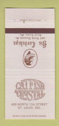 Matchbook Cover - Catfish Crystal St Louis MO 30 Strike