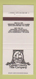 Matchbook Cover - Pulaski County Trust North Little Rock AR 30 Strike