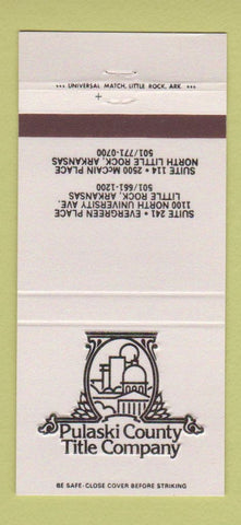 Matchbook Cover - Pulaski County Trust North Little Rock AR 30 Strike