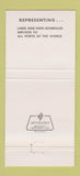 Matchbook Cover - Rich Unrun Steamship Agent Philadelphia Boston 30 Strike