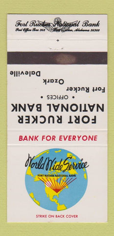 Matchbook Cover - Fort Rucker National Bank Ozark Daleville AL 30 Strike