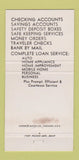 Matchbook Cover - Fort Rucker National Bank Ozark Daleville AL 30 Strike