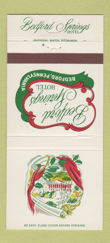 Matchbook Cover - Bedford Springs Hotel Bedford PA 30 Strike