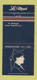 Matchbook Cover - Le Mont Pittsburgh PA WEAR 30 Strike