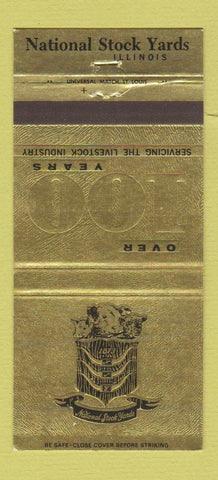 Matchbook Cover - National Stock Yards Illinois IL St Louis 30 Strike