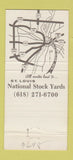 Matchbook Cover - National Stock Yards Illinois IL St Louis 30 Strike