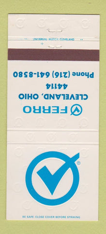 Matchbook Cover - Ferro Cleveland OH 30 Strike
