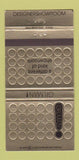 Matchbook Cover - Gilman Designers Showroom Atlanta GA 30 Strike