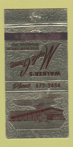 Matchbook Cover - Walker's Maple Grove Milwaukee WI 30 Strike
