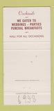 Matchbook Cover - Walker's Maple Grove Milwaukee WI 30 Strike