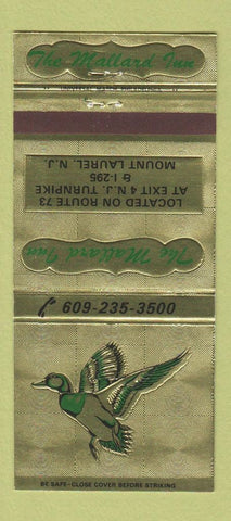 Matchbook Cover - The Mallard Inn Mount Laurel NJ 30 Strike