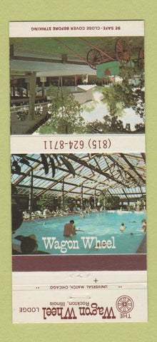 Matchbook Cover - Wagon Wheel Lodge Rockton IL 30 Strike