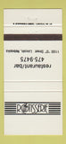 Matchbook Cover - Rotisserie Restaurant Bar Lincoln NE 30 Strike
