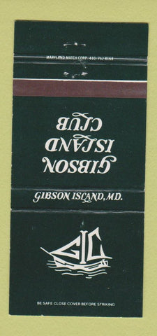 Matchbook Cover - Gibson Island Club MD 30 Strike