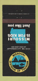 Matchbook Cover - Missouri Division of Tourism Jefferson City MO 30 Strike