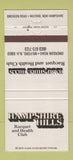 Matchbook Cover - Hampshire Hills Racquet Health Club Milford NH 30 Strike