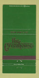 Matchbook Cover - The Greenhouse Restaurant Indianapolis IN 30 Strike