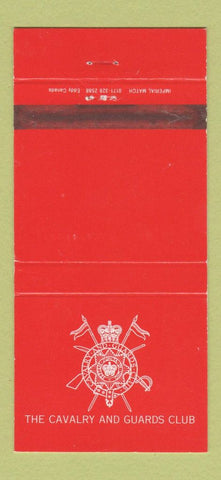 Matchbook Cover - Cavalry and Guards Club WEAR 30 Strike