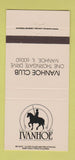 Matchbook Cover - Ivanhoe Club IL 30 Strike