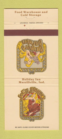 Matchbook Cover - Jolly Giner's Holiday Inn Merrillville IN 30 Strike