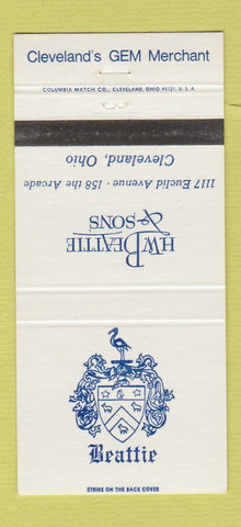 Matchbook Cover - Beattie & Sons Gem Merchants Cleveland OH 30 Strike