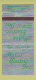 Matchbook Cover - Hutco Electric Cleveland OH 30 Strike