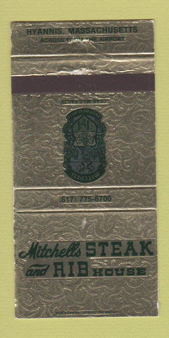 Matchbook Cover - Mitchells Steak and Rib House Hyannis MA WEAR 30 Strike