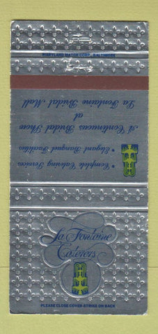 Matchbook Cover - La Fontaine Caterers Baltimore MD Glen Burnie 30 Strike