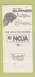 Matchbook Cover - Craftsman Credit Union Detroit MI 30 Strike