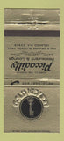 Matchbook Cover - Gold Key Inn Piccadilly Restaurant Orlando FL WEAR 30 Strike