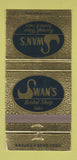 Matchbook Cover - Swan's Formal Wear Topeka KS 30 Strike