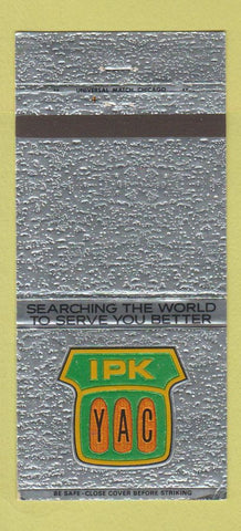 Matchbook Cover - IPK YAC  Yugoslav American Corn Production 30 Strike