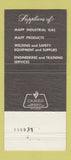 Matchbook Cover - Parkin Associates Roseville MI MAPP Industrial gas 30 Strike